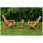 2-Piece All-Season Outdoor Lounge Chair Set in Teak, HIPS Patio Seating with Wood-Look Finish