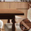 Vintage High-end Solid Wood Dining Table Sets 6 - Person Solid Wood Solid Wood Top Four Leg Dining Set-100910758