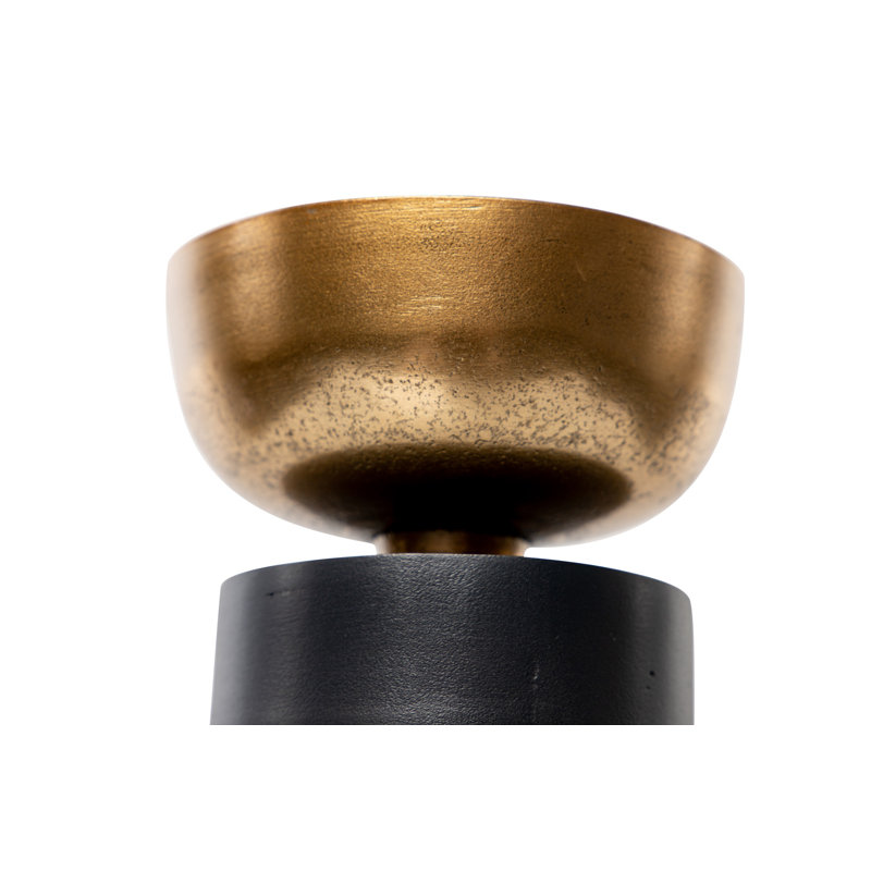 Aluminum Tabletop Candlestick, 31cm H x 11cm W x 11cm D