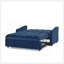 Loveseats Sofa Bed With Pull-Out Bed,Adjsutable Back And Two Arm Pocket,Typec And USB Charging With Copper Nail,Blue (47"X53"X31")-2026353253