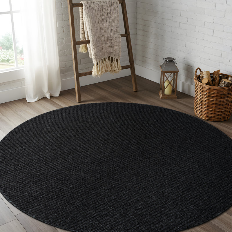 Arturas Non-Slip Area Rug, Round 6'