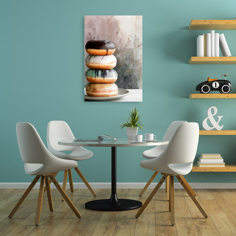 Art mural moderne et élégant, «Sweet Donut Stack», H 36 po x l 24 po