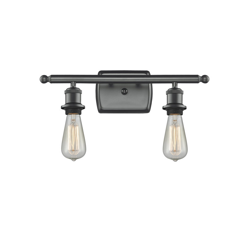 Orrington 2 - Light Dimmable Vanity Light, Matte Black, No Bulb Included