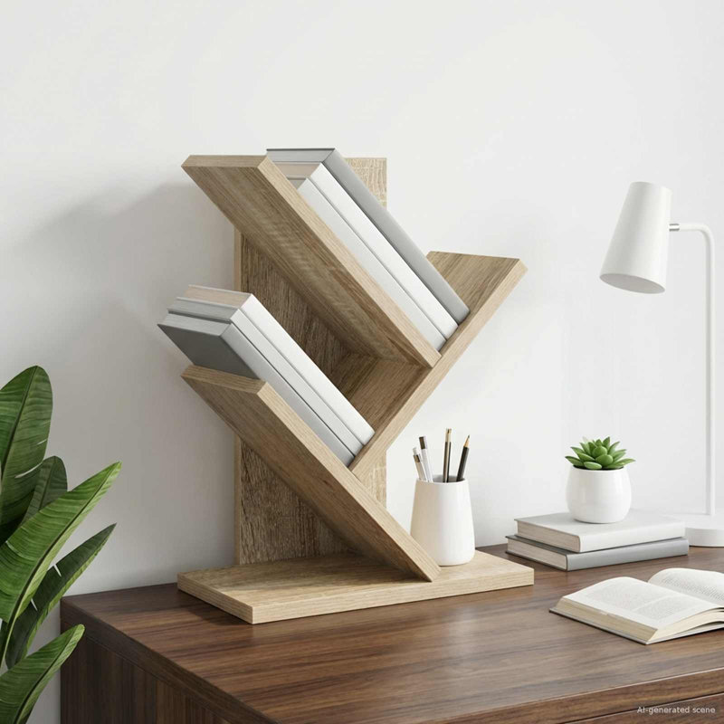 40 cm H x 30 cm W Standard Bookcase, Sonoma Oak