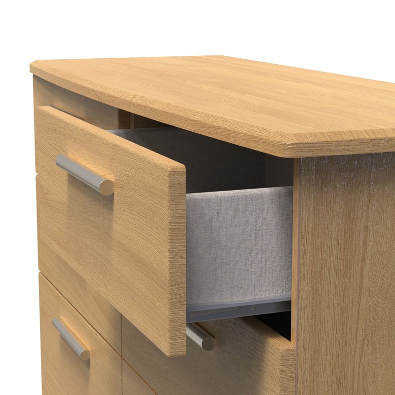 Borgeson 112cm W 6 - Drawer Chest of Drawers, Modern Oak
