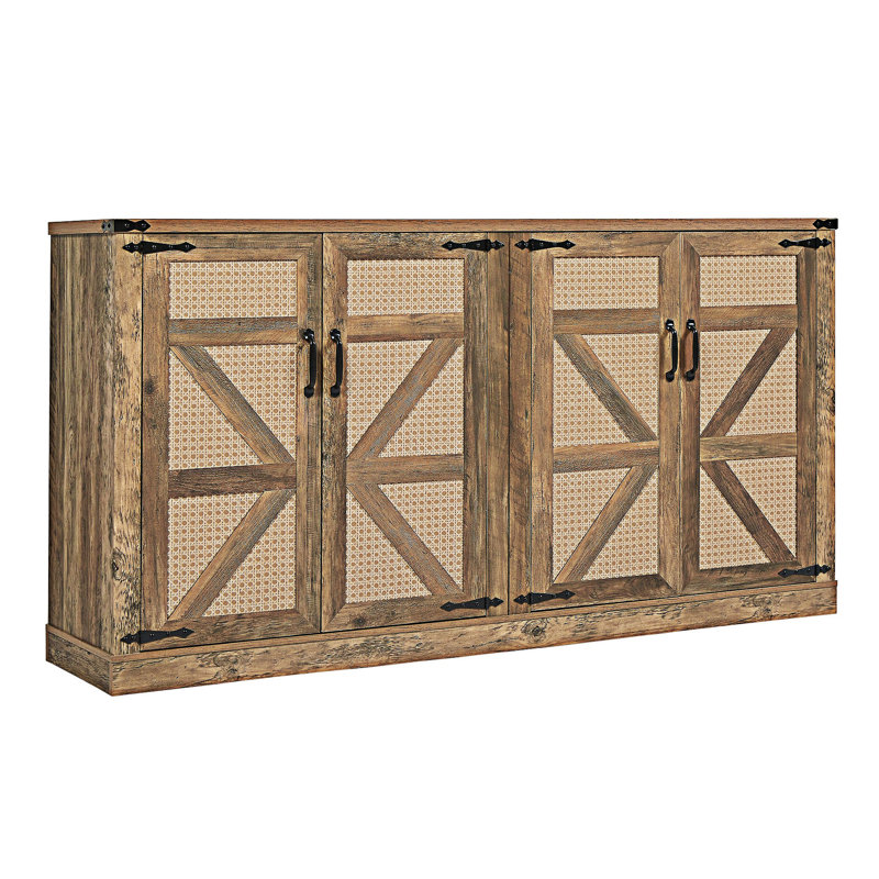 Buffet avec portes de grange