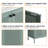 Saxar 30'' Single Freestanding Bathroom Vanity,Floor Standing Vanity with 2 Doors,White Ceramic Top-1945406267