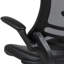 Mid-Back Mesh Ergonomic Drafting Chair with Adjustable Foot Ring and Flip-Up Arms-1993760287