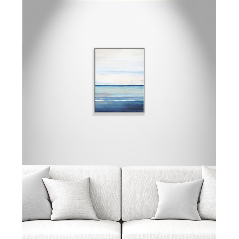 Emmit Distant Whispers - Cadre flottant, reproduction d'art sur toile, H 28 po x l 22 po x P 2 po, Cadre blanc