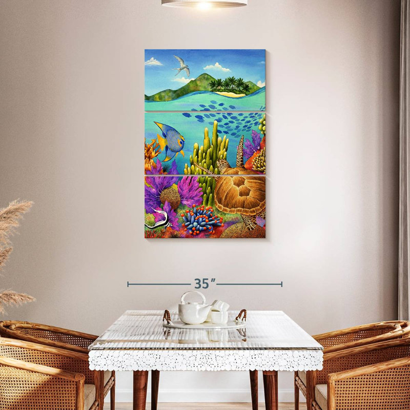 Underwater Rush Hour, 45" H x 28" W