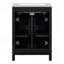 Meuble-lavabo moderne de 48 pouces avec lavabo en céramique, portes à fermeture en douceur, tiroir rabattable et tablettes à double couche, solution de rangement élégante-129184664