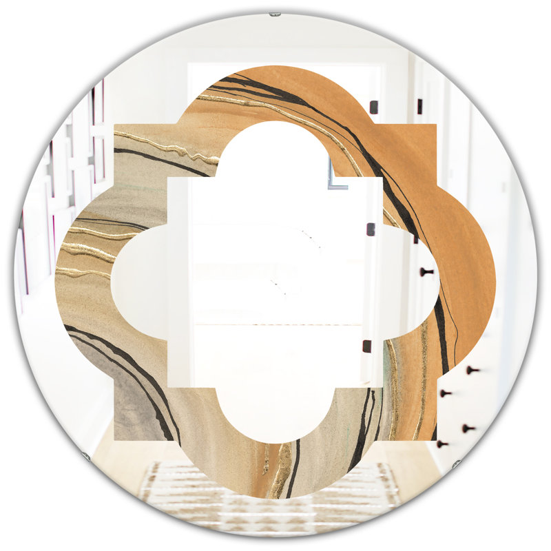 Miroir mural Quatrefoil Glam Canion II, H 31,5 po x l po