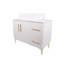 Ensemble de meuble-lavabo simple 36 po avec plateau en céramique 2 tiroirs Nourudin