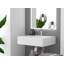 Lavabo de salle de bain mural Pyramid 24 "avec cuve à rampe - blanc-62540268-67184107