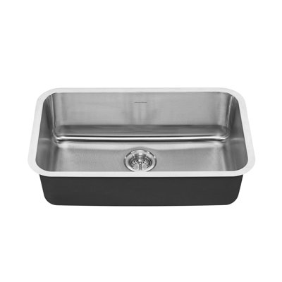 Portsmouth 29.75'' L Single Bowl Stainless Steel Kitchen Sink