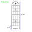 Paquet de 4 treillis de jardin en métal 71 po x 19,7 po antirouille pour plantes grimpantes