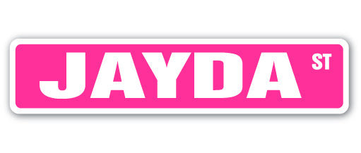 Plaque de rue Jayda en plastique robuste 4 po x 18 po