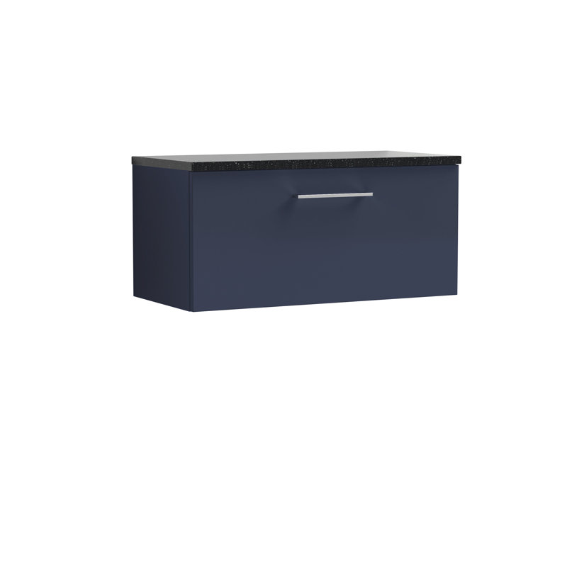 Arno Single Bathroom Vanity Base Only, Satin Grey, Gloss White
