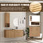 Ensemble de meuble-lavabo simple 48 po avec plateau en résine Bellmead et armoire murale de 12 po
