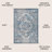 Modern Persian Vintage Medallion Navy/Light Gray Rug-935507517