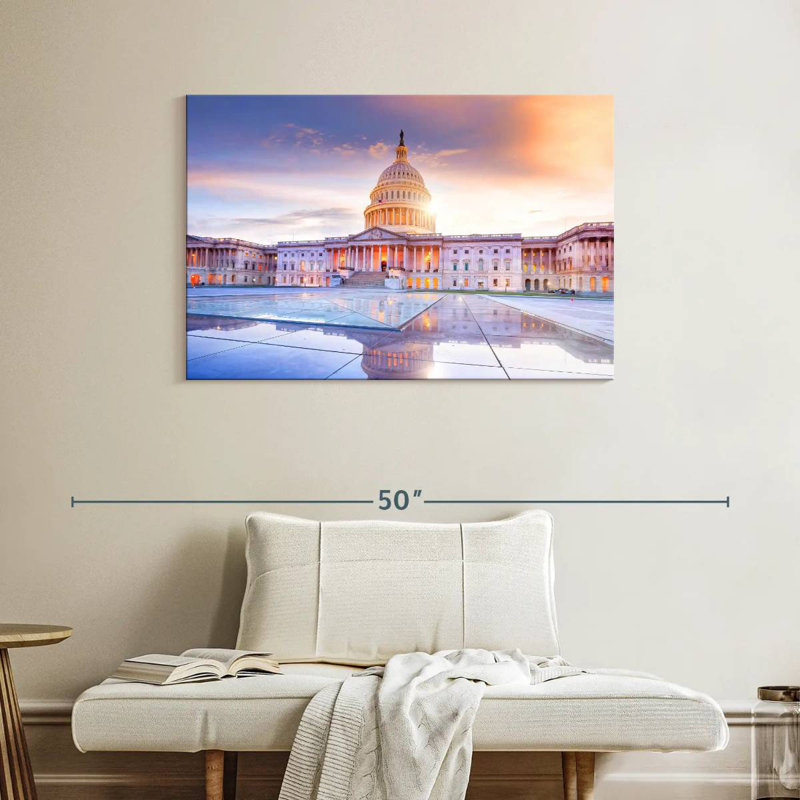 Lilie Majestic US Capitol Building, 26" H x 39" W