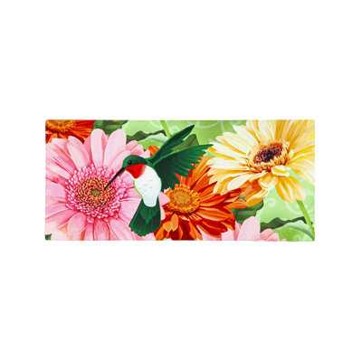 Lordahl Non-Slip Floral Doormat