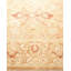 Tapis unique noué à la main à motif éclectique Fayren - doré, 8 pi x 10 pi