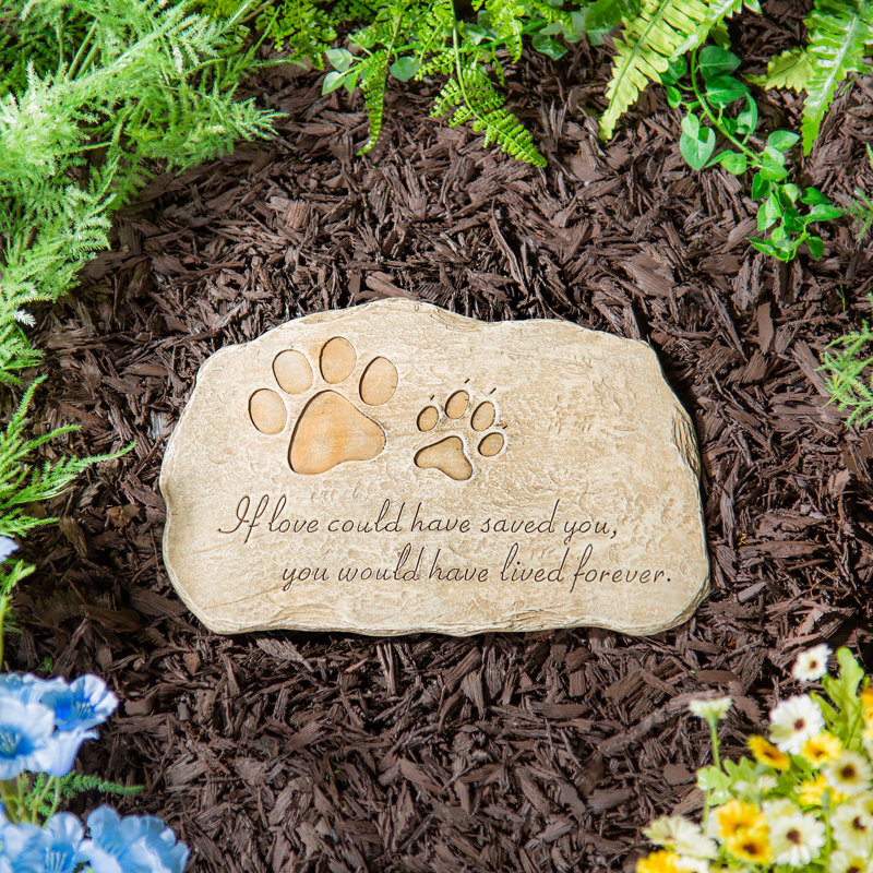 Pet Devotion Memorial Garden Stepping Stone