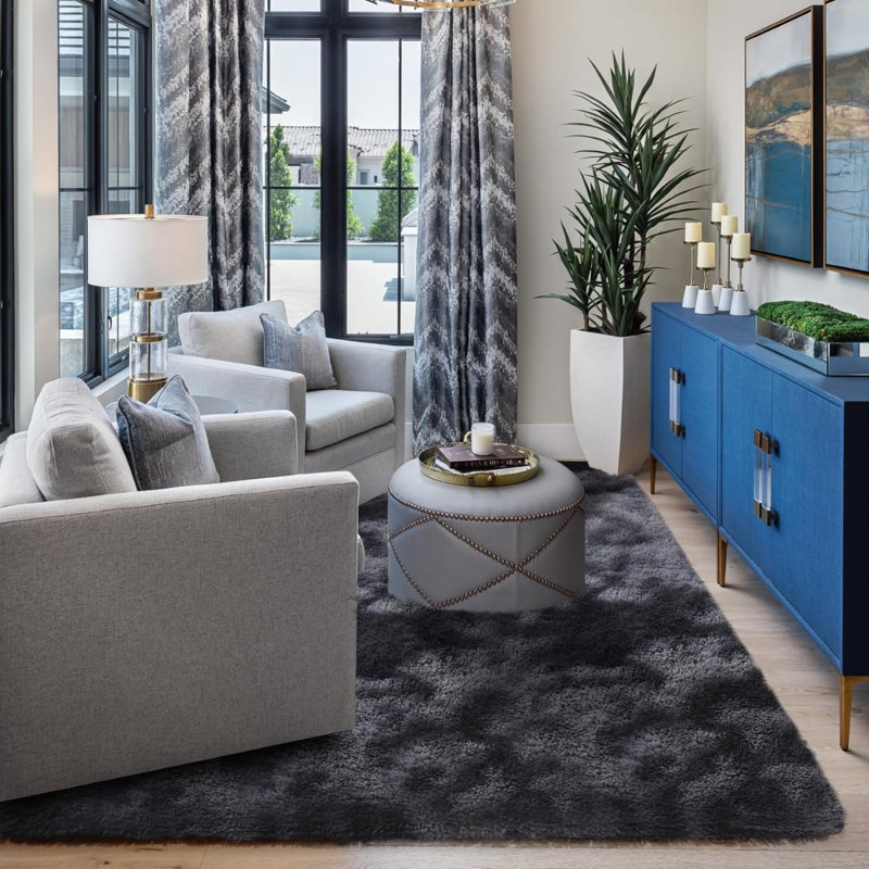 Aulora Solid Colour 90cm X 150cm Area Rug