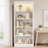 83.4" Tall Wood Bookcase With Light Strip-1299975085-1280870559