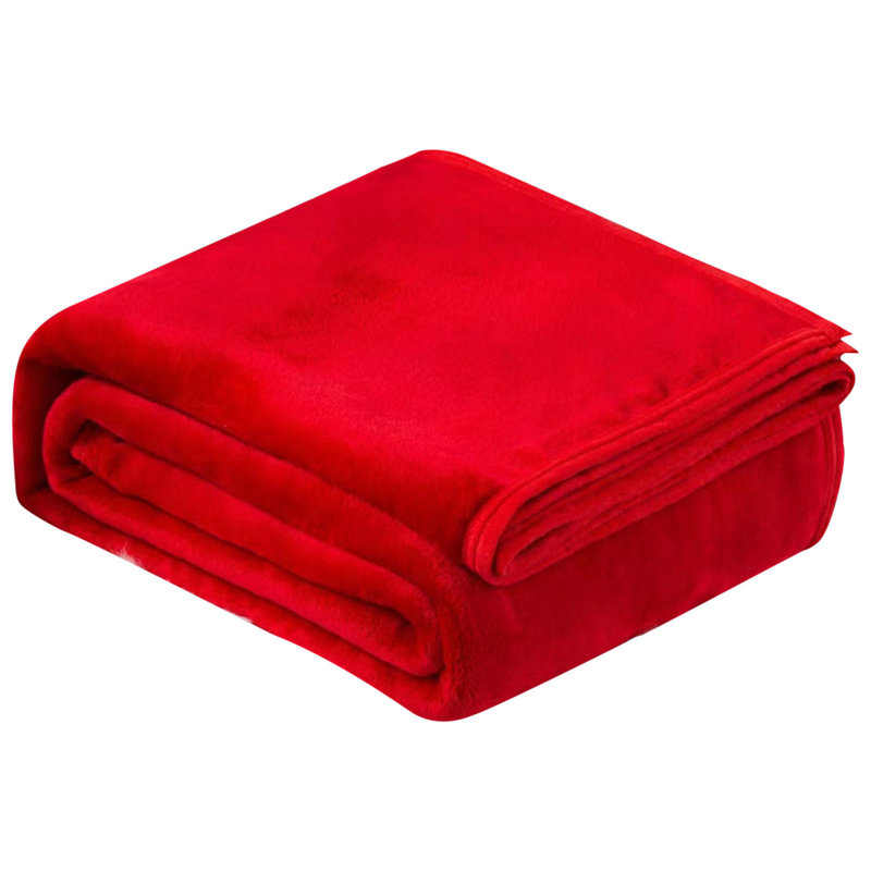 Couverture en flanelle de couleur unie pour l'hiver, Kondieu, de profondeur