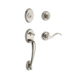 Columbus Handleset with Deadbolt and Door Lever and Rosette