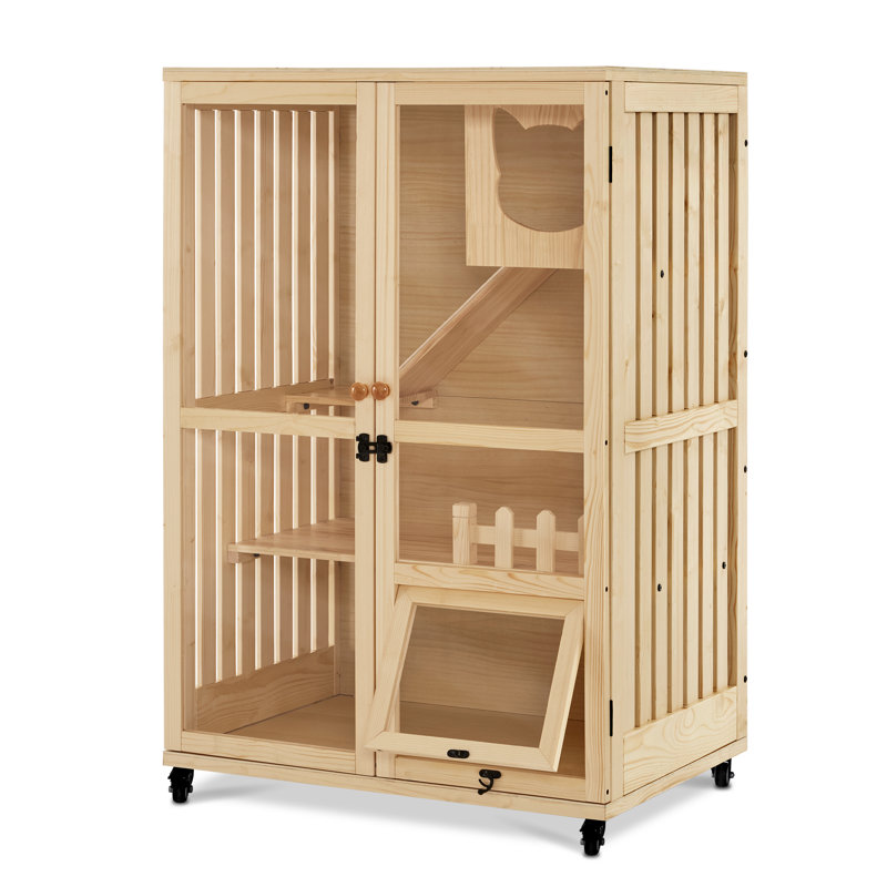 Maisonnettes en bois pour chats d'intérieur Archie & Oscar