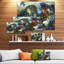 Lion - reproduction sur toile tendue-16484602
