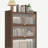 44'' Tall Metal 3 Flip Doors Cabinet, Bookcase with Storage-592988280