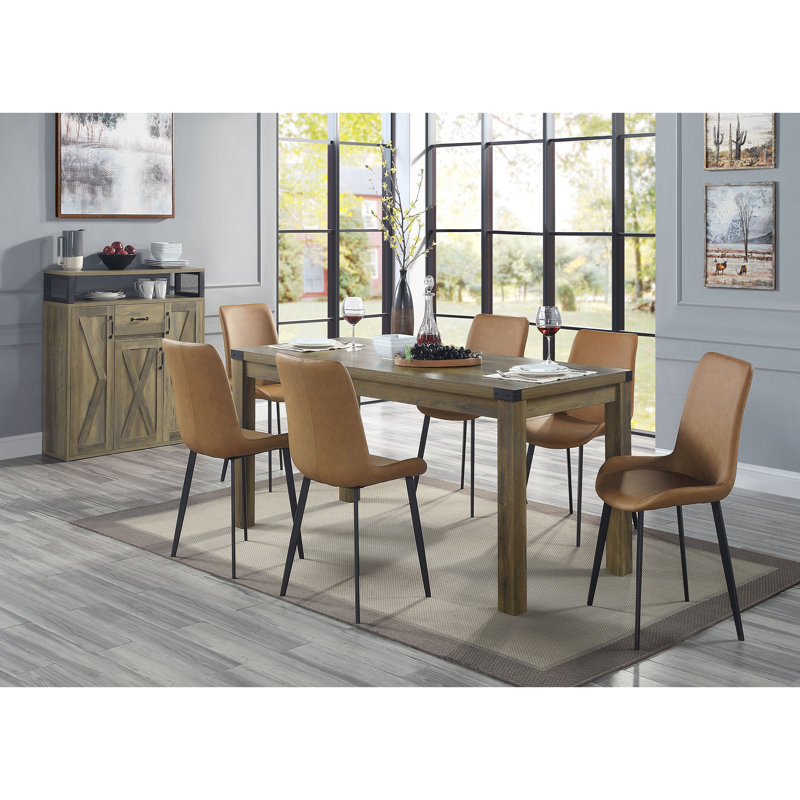 Buffet rustique avec 3 portes, armoire, Chêne