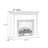 White Solid Wood Electric Fireplace-1699792201-1699792200