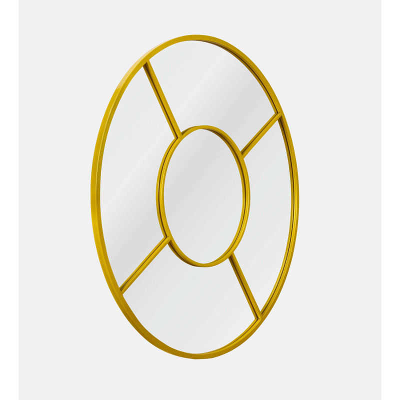 Kateleen Aluminium Frame Wall Mirror, Gold