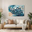 Art mural nautique bleu nautique-1067439031
