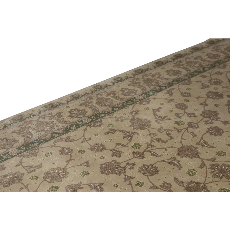 Tapis doré de haute qualité noué à la main