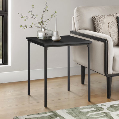 Table d'appoint, H 22 po, table d'appoint, petite table de bout, carré, chambre à coucher, salon