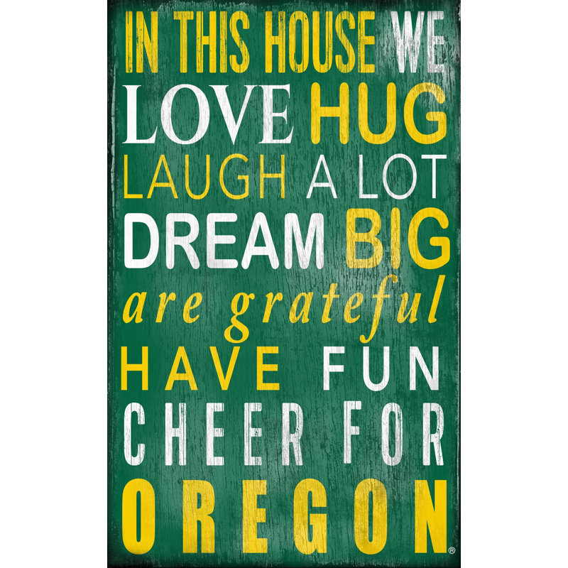 Décoration murale dans ce panneau maison NCAA, Ducks d'Oregon