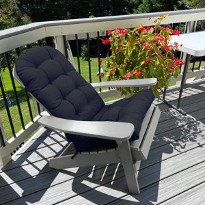 Adirondack Cushion Red Barrel Studio 1 - Piece Outdoor Seat/Back Cushion