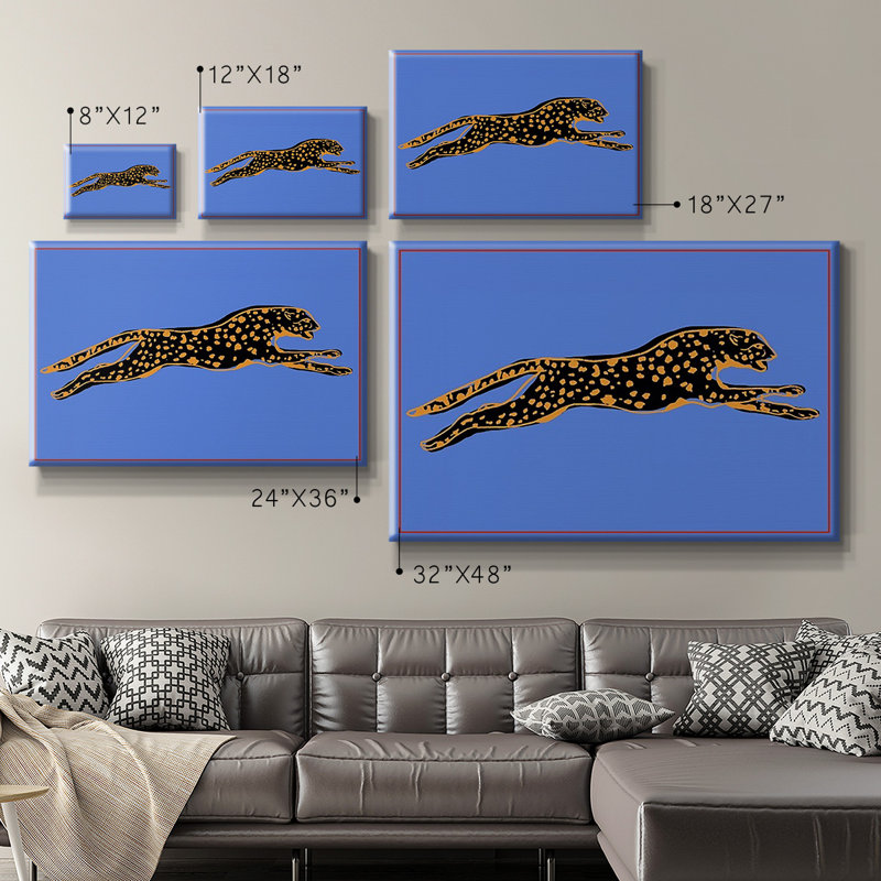 Toile tendue avec châssis The Wild Leopard II - prête à être accrochée, H 12 po x l 18 po