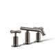 Purist® Widespread Bathroom Sink Faucet with Low Cross Handles and Low Spout