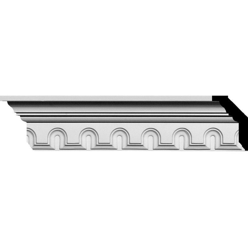Primed White Polyurethane Crown Moulding, 94.5" Length