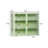 Rielley 27.56" Glass Doors Modern Two-Door Wall Cabinet With Featuring Three-Tier Storage-2007383794