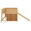 Lit mezzanine bas combiné avec glissade et tablettes-2056298291