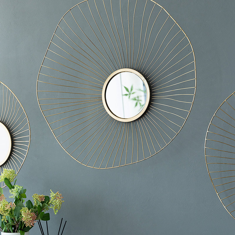 Miroir rond en fer