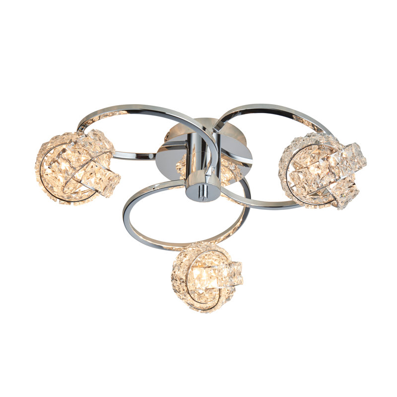 Sharri Crystal Semi Flush Mount